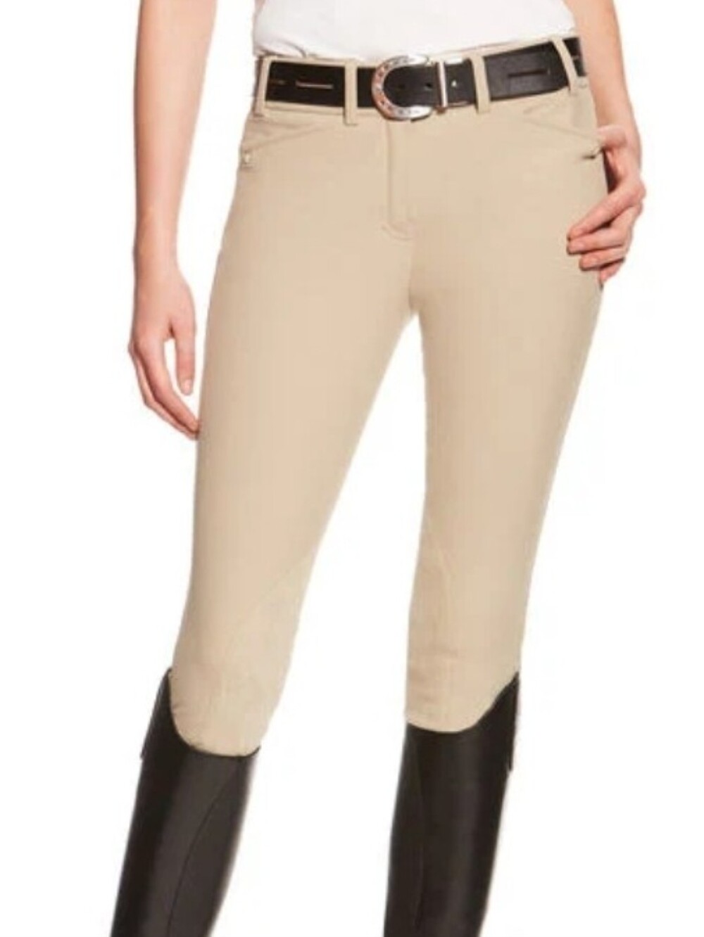 Ariat Woman's Heritage Elite Knee Patch Breech, 28R, Tan. NEW